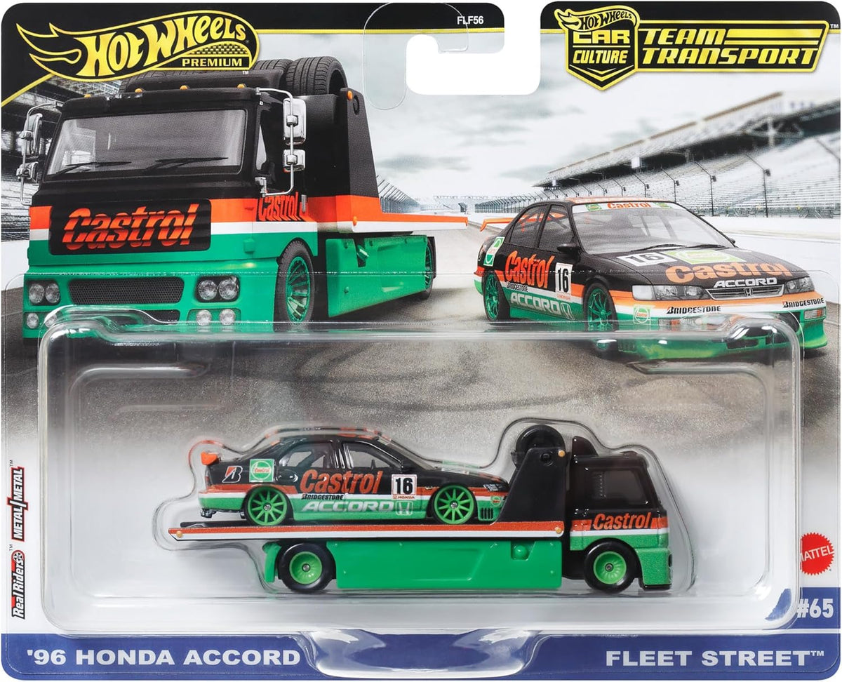 Hot Wheels 1996 Honda Accord & Fleet Street Team Transport Premium