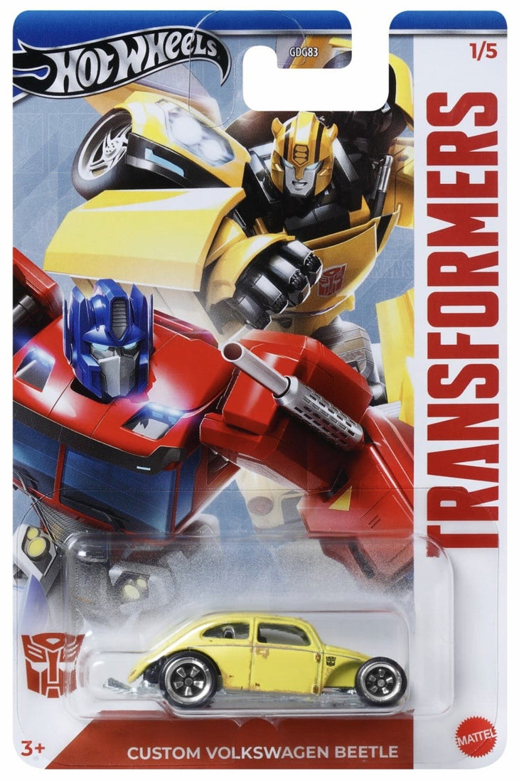 Hot Wheels Custom Volkswagen Beetle Transformers Silver Series