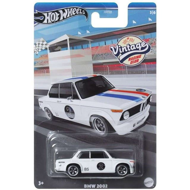 Hot Wheels Vintage Racing Club BMW 2002 Diecast Car