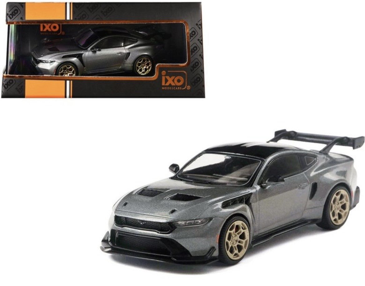 IXO Models 2025 Ford Mustang GTD Metallic Grey 1:43 Scale
