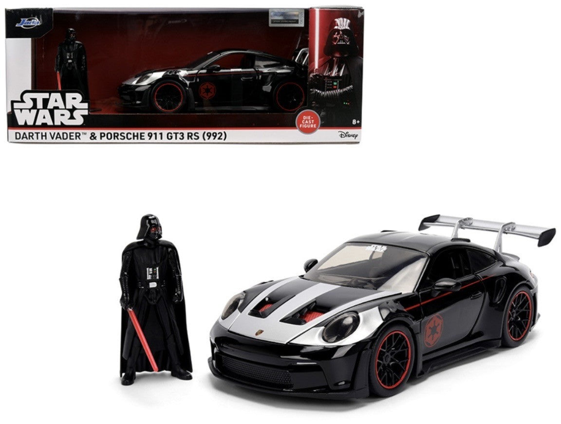 Jada Star Wars Darth Vader Porsche 911 GT3 RS 992 Hollywood Rides 1:24 Scale