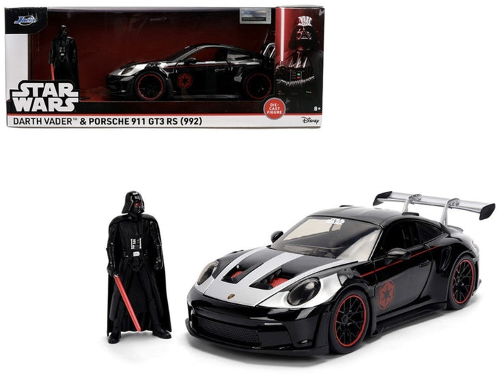 Jada Star Wars Darth Vader Porsche 911 GT3 RS 992 Hollywood Rides 1:24 Scale