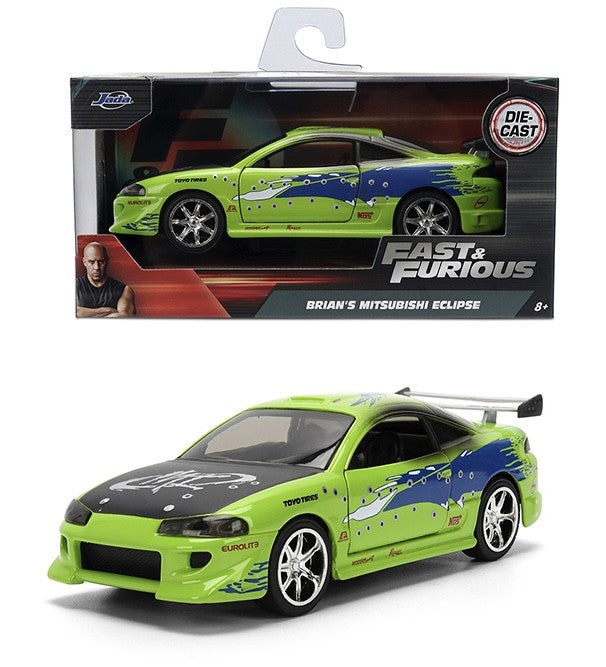 Jada Brian's Mitsubishi Eclipse Damaged Scene Variant Fast & Furious 1:32 Scale