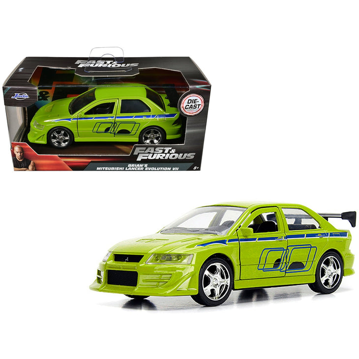 Jada Fast & Furious 1:32 Brian's Iconic Green Mitsubishi Lancer Evolution VII