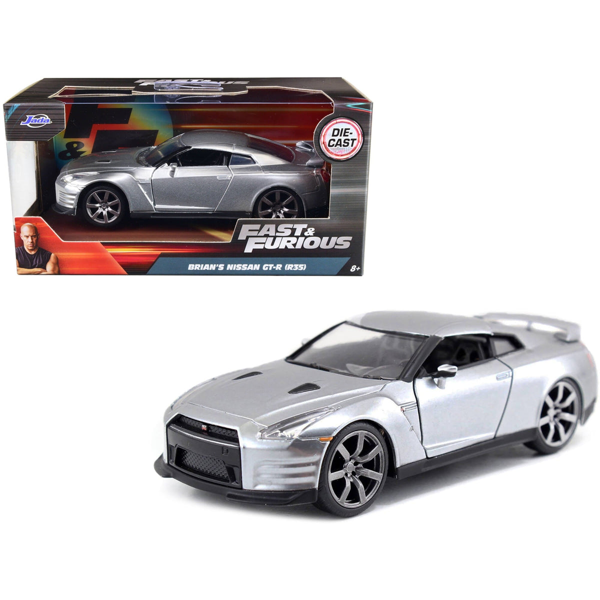 Jada Brian's 2009 Nissan GT-R (R35) Fast & Furious 1:32 Scale