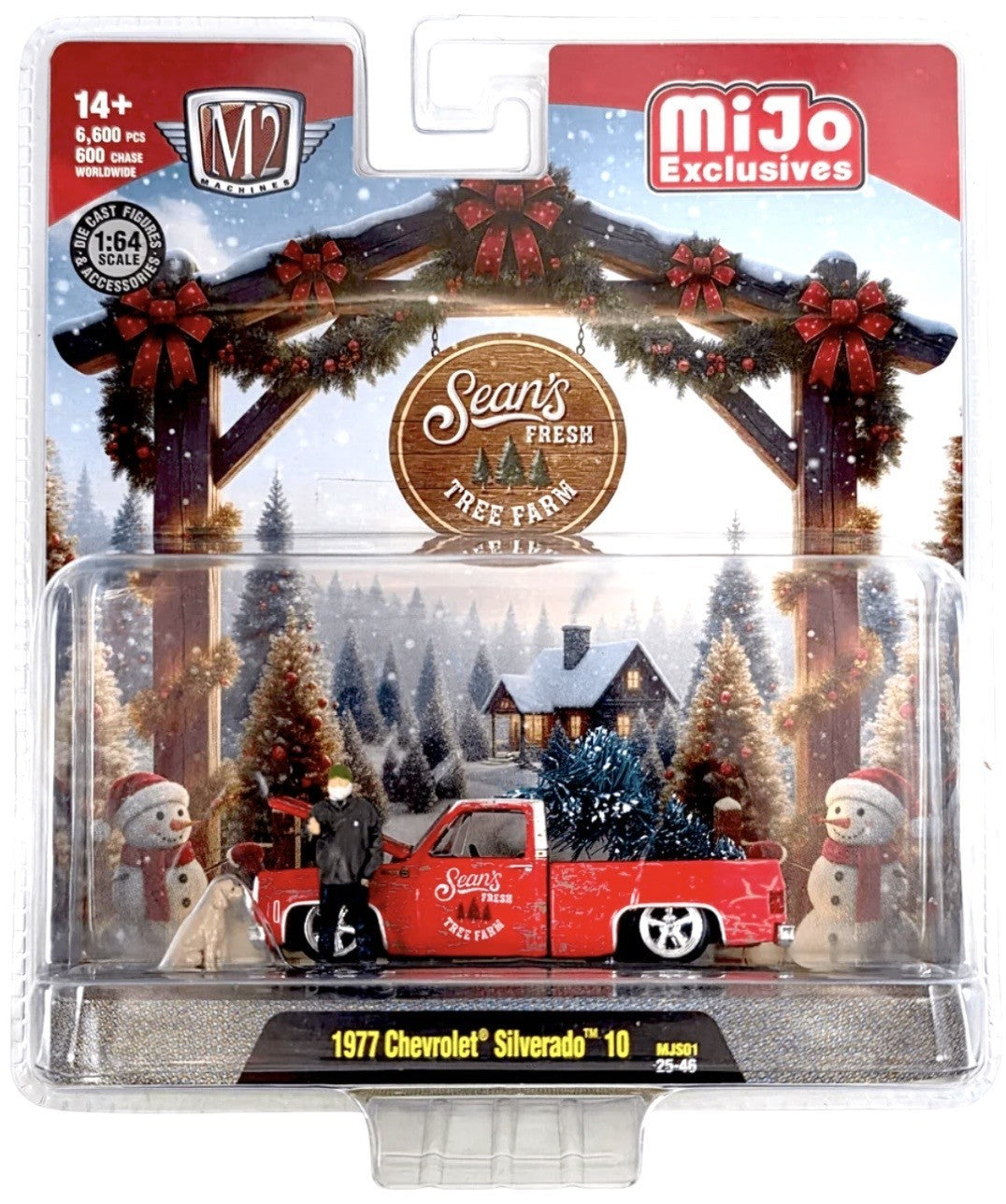 M2 Machines 1977 Chevrolet Silverado 10 Diorama Sean's Fresh Tree Farm Hobby Exclusive