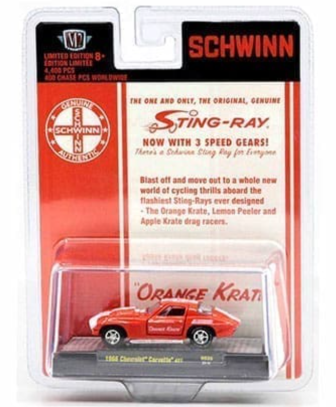 M2 Machines 1966 Chevrolet Corvette 427 Schwinn Orange Krate Auto Thentics Hobby Exclusive