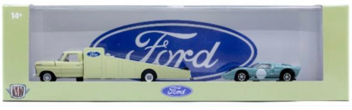 M2 Machines 1969 Ford F-350 & 1966 Ford GT40 MK Auto Haulers R89
