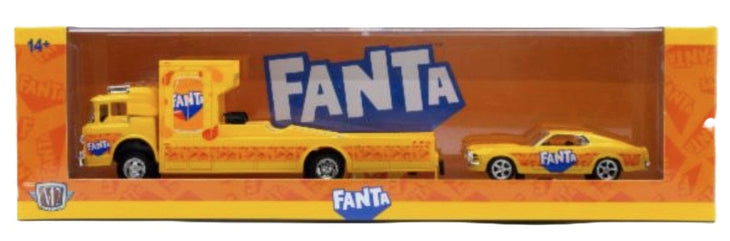 M2 Machines Fanta '70 Ford C950 & Ford Mustang Custom