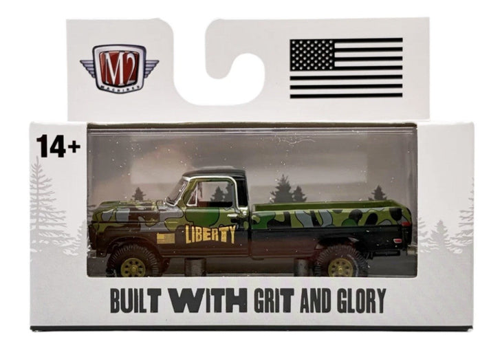 M2 Machines 1972 Ford F-250 Explorer 4x4 Built with Grit and Glory S60