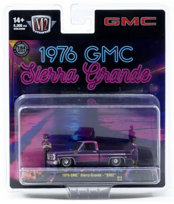 M2 Machines Diorama Auto Figs 1976 GMC Sierra Grande SS02 Squarebody R19