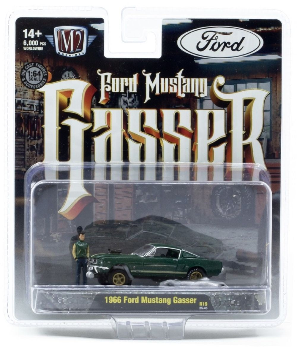 M2 Machines Diorama Auto Figs 1966 Ford Mustang Gasser R19
