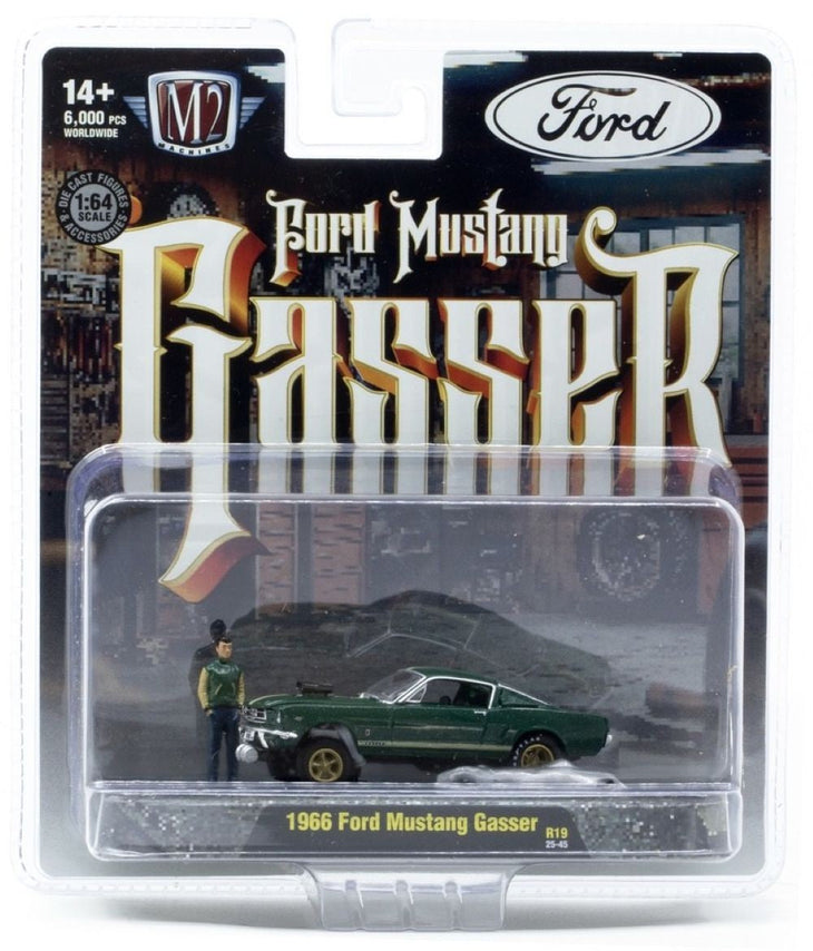 M2 Machines Diorama Auto Figs 1966 Ford Mustang Gasser R19