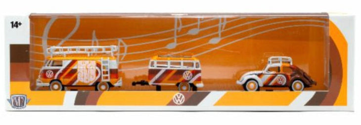 M2 Machines 1960 VW Delivery Van & 1953 VW Beetle Deluxe USA Model Auto Haulers R90
