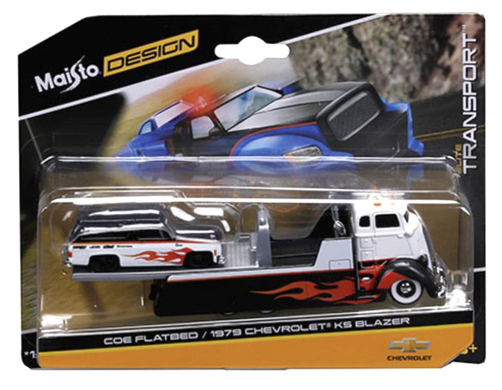 Maisto COE Flatbed 1979 Chevrolet K5 Blazer Elite Transport Hobby Exclusive