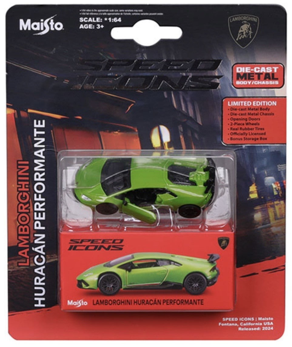 Maisto Lamborghini Huracan Performante Speed Icons Limited Edition 1:64 Scale
