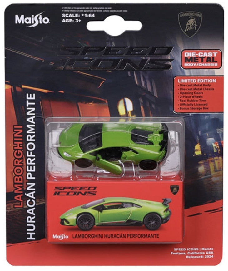 Maisto Lamborghini Huracan Performante Speed Icons Limited Edition 1:64 Scale