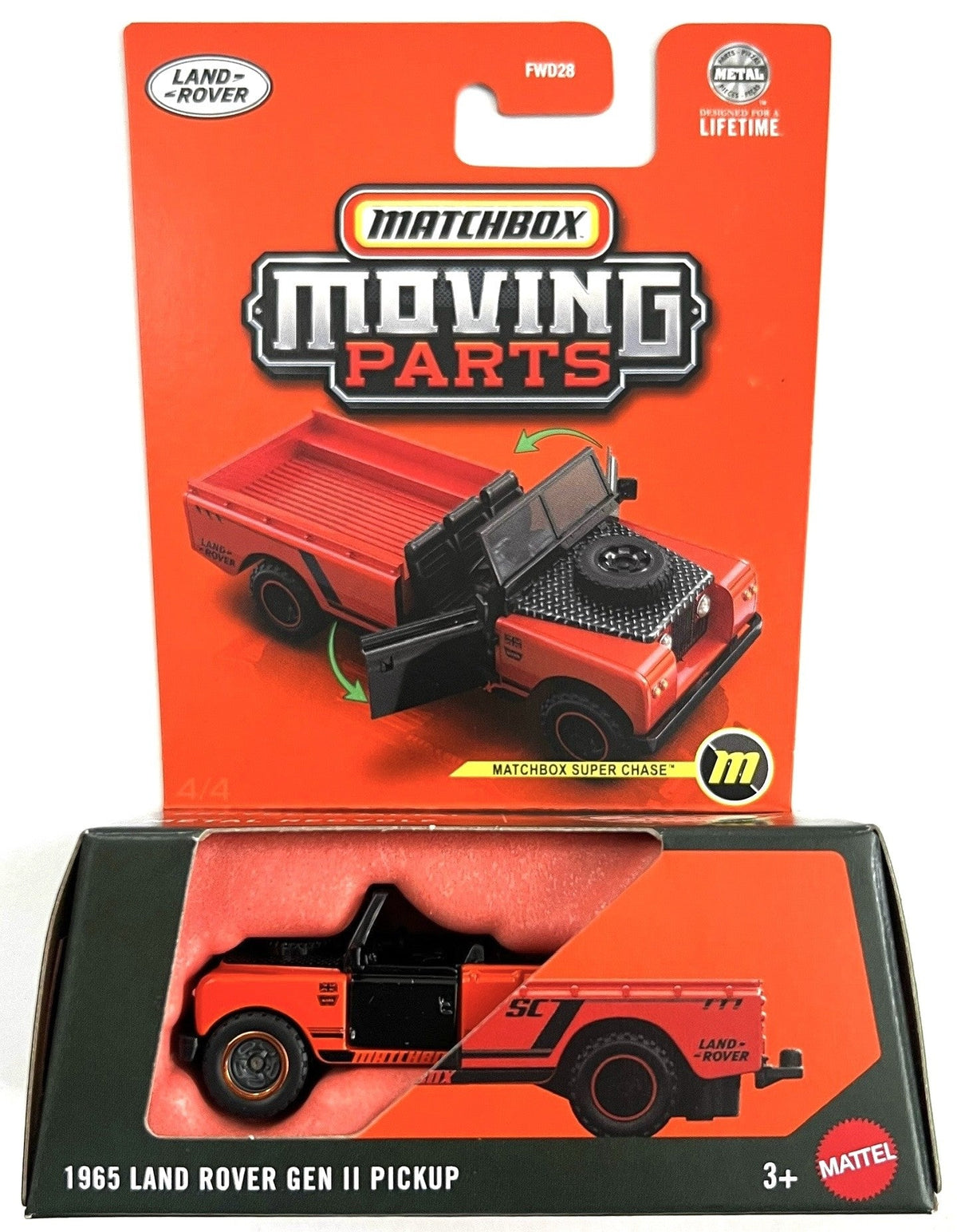 Matchbox Super Chase 1965 Land Rover Gen II Pickup Moving Parts New 2025