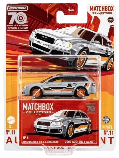 Matchbox 2002 Audi RS 6 Avant Collectors 70th Special Edition