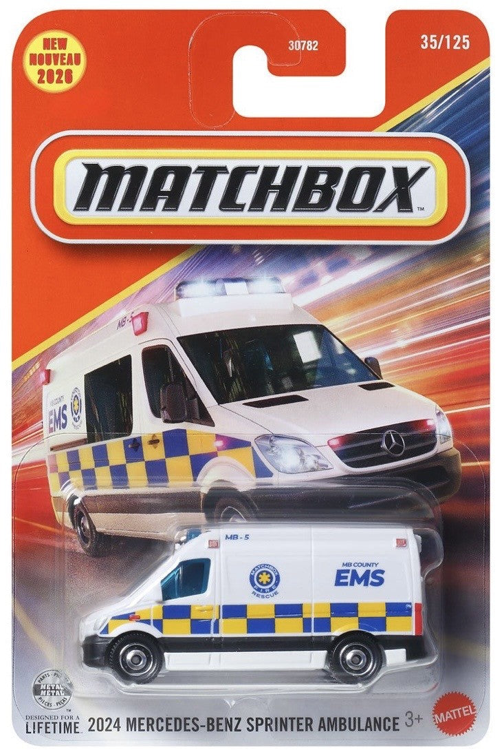 Matchbox 2024 Mercedes-Benz Sprinter Ambulance New 2026