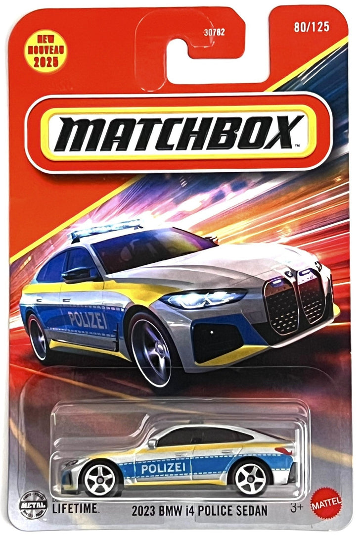Matchbox 2023 BMW i4 Police Sedan New 2025