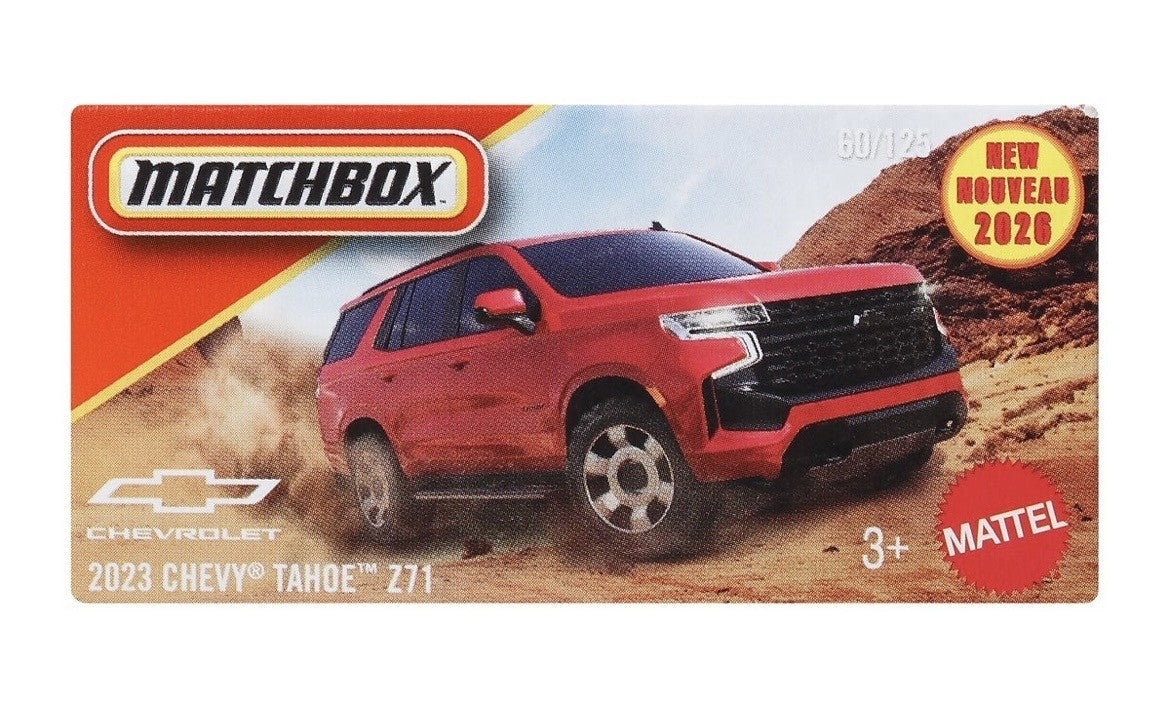 Matchbox 2023 Chevy Tahoe Z71 Power Grabs New 2026