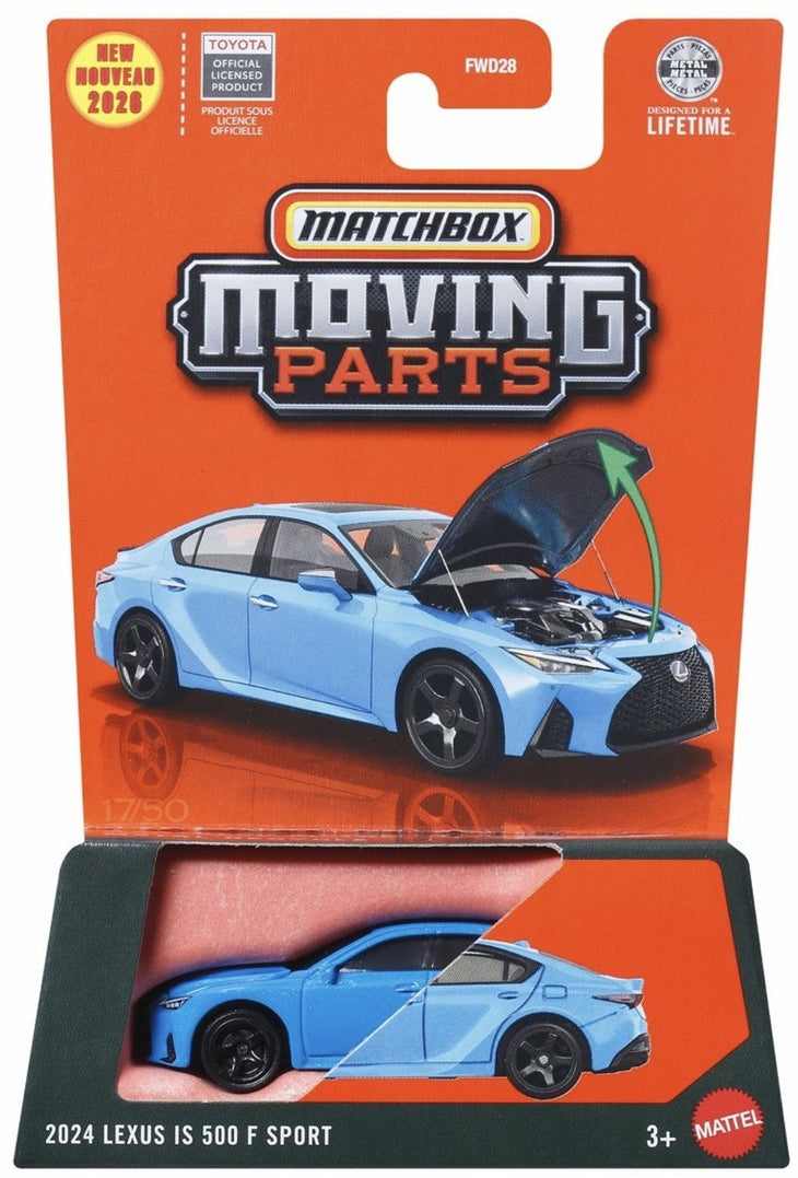 Matchbox 2024 Lexus IS 500 F Sport Moving Parts New 2026