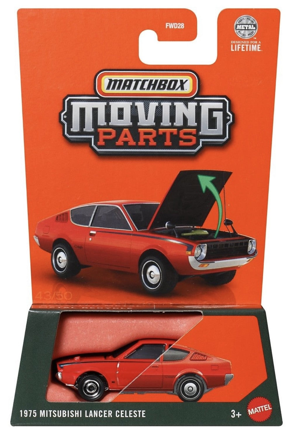 Matchbox 1975 Mitsubishi Lancer Celeste Moving Parts New 2025