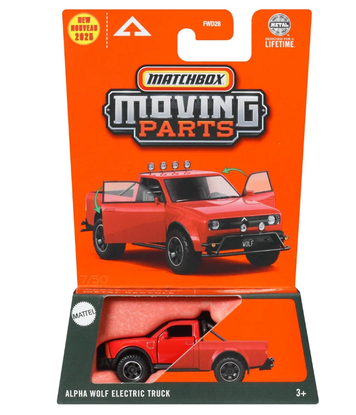 Matchbox Alpha Wolf Electric Truck Moving Parts 2025