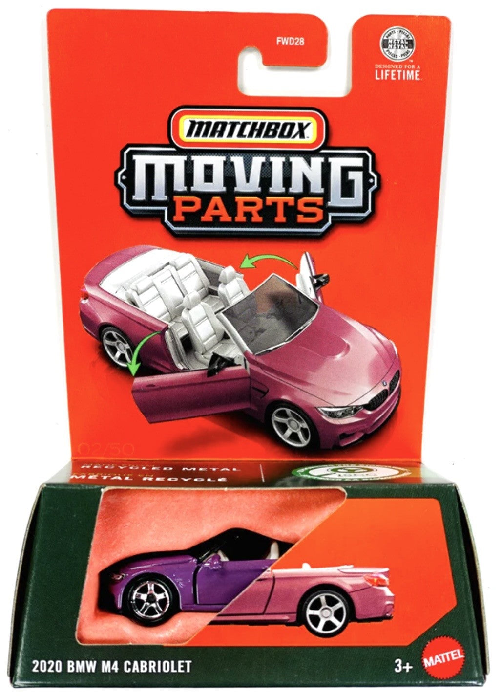 Matchbox 2020 BMW M4 Cabriolet Moving Parts New 2026