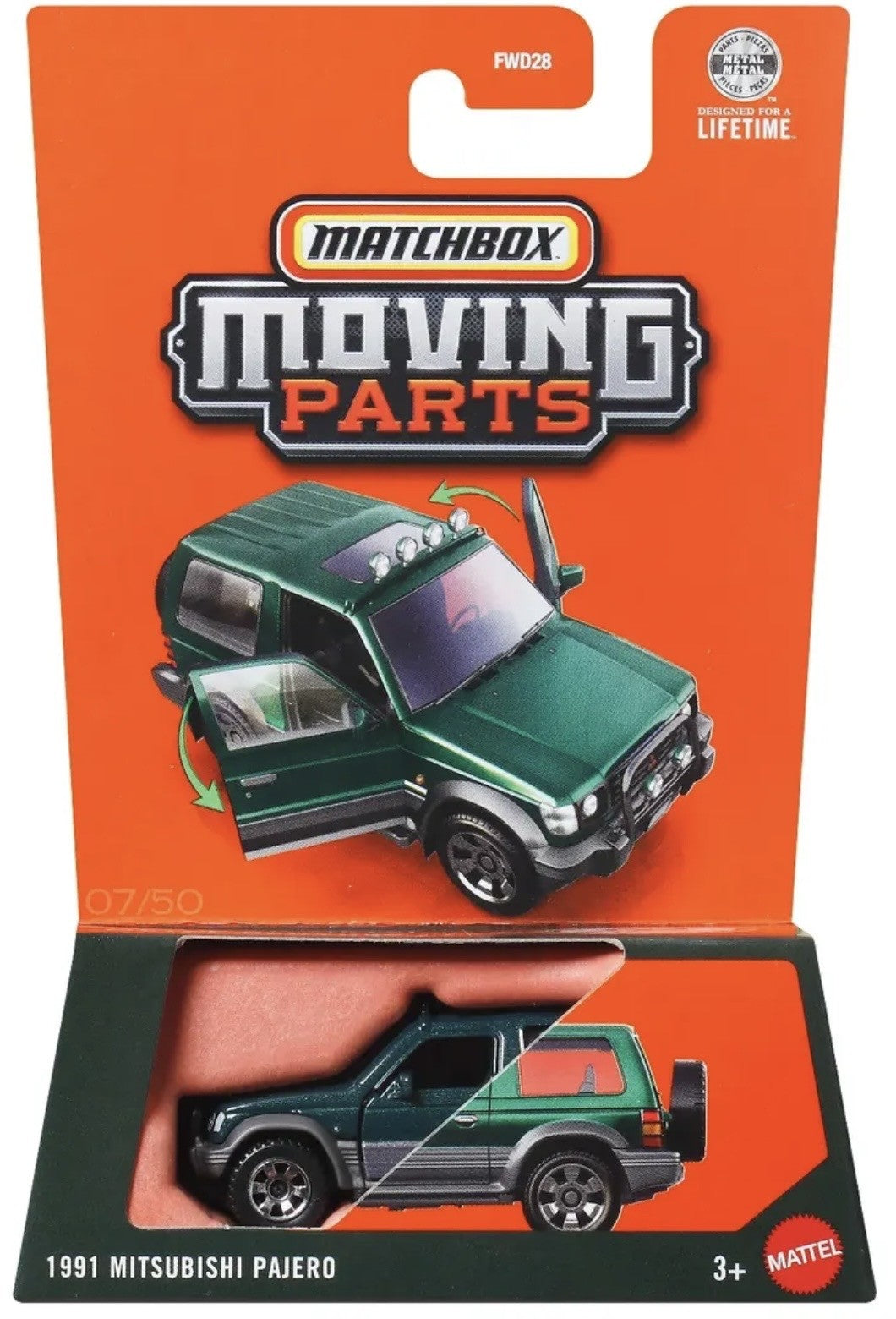 Matchbox 1991 Mitsubishi Pajero Moving Parts New 2026