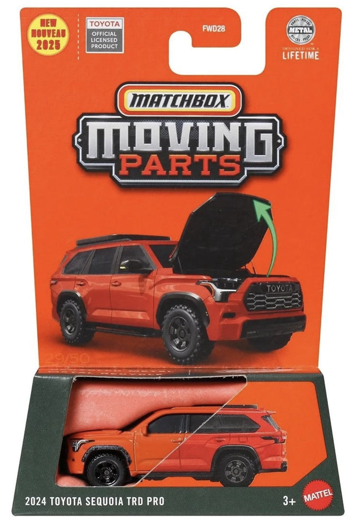 Matchbox 2024 Toyota Sequoia TRD Pro Moving Parts New 2025