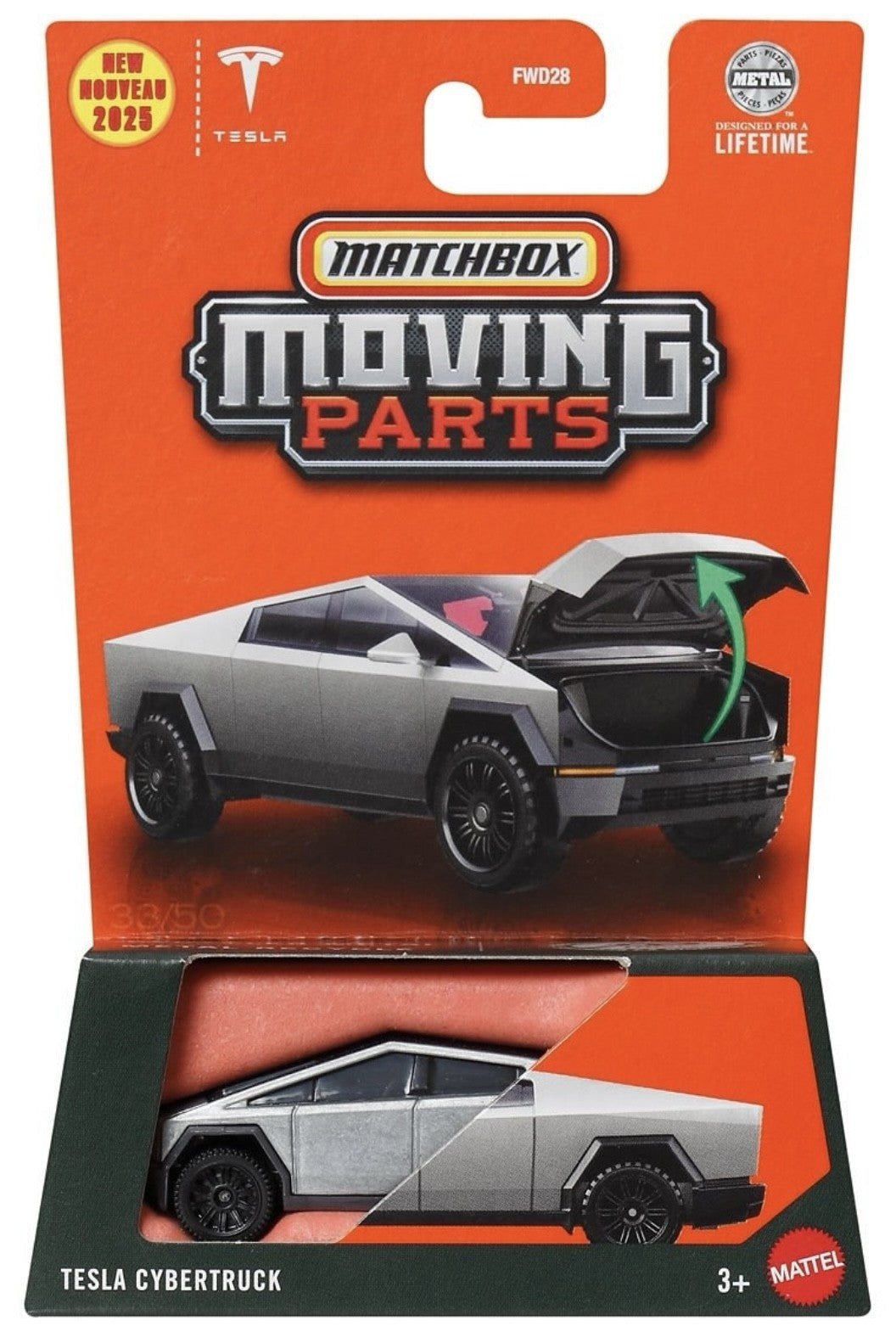 Matchbox Tesla Cybertruck Moving Parts New 2025