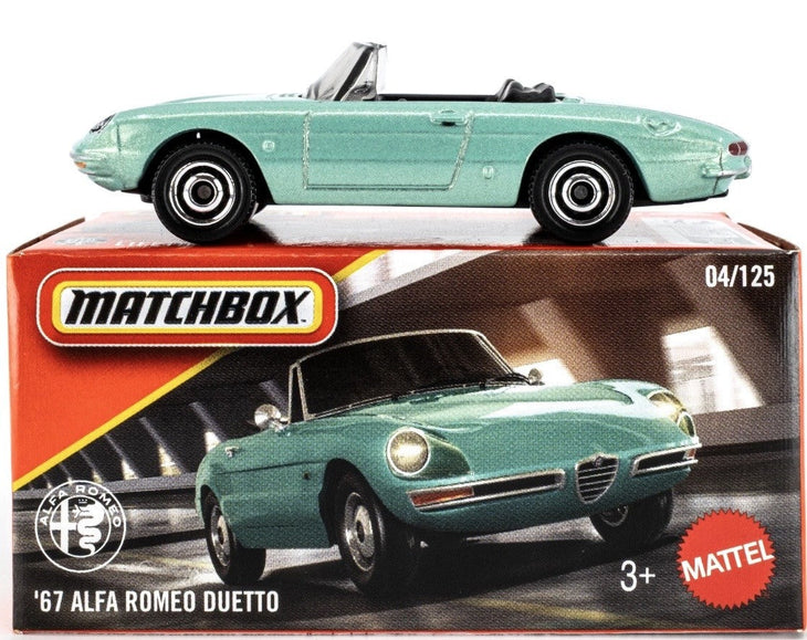 Matchbox 1967 Alfa Romeo Duetto Power Grabs New 2026