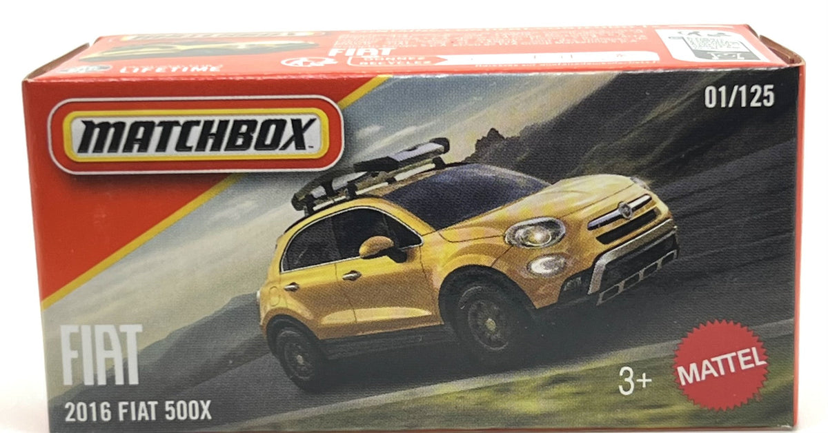 Matchbox 2016 Fiat 500X Power Grabs New 2026