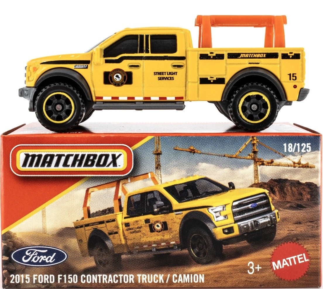 Matchbox 2015 Ford F150 Contractor Power Grabs New 2026