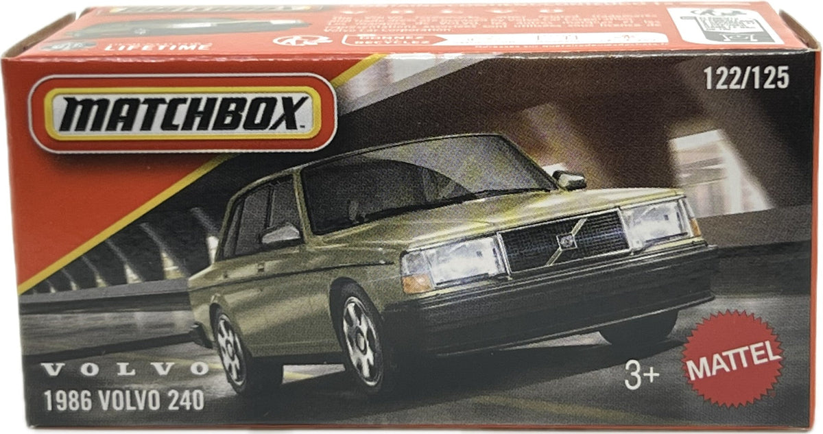 Matchbox 1986 Volvo 240Power Grabs New 2026