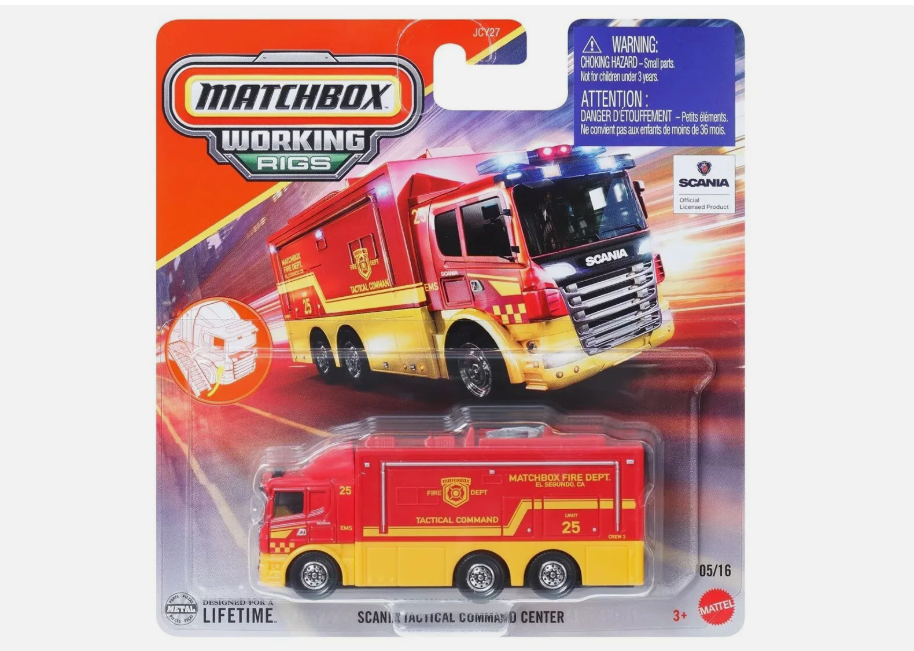 MATCHBOX SCANIA TACTICAL COMMAND CENTER WORKING RIGS 2025