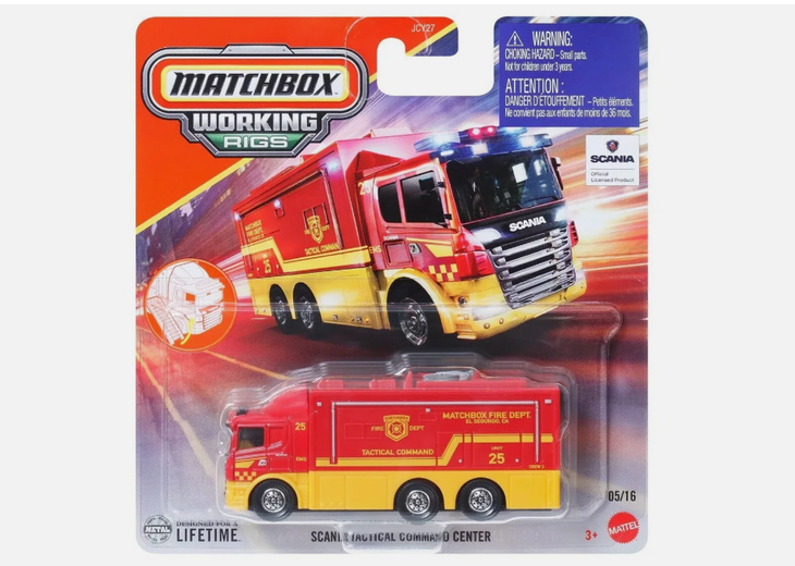 MATCHBOX SCANIA TACTICAL COMMAND CENTER WORKING RIGS 2025