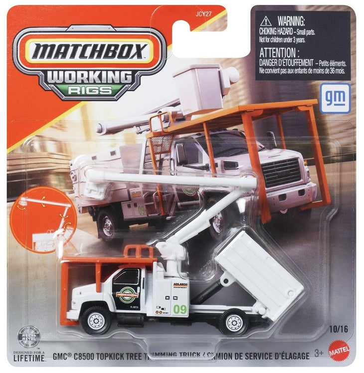 Matchbox GMC C8500 Topkick Tree Trimming Truck Working Rigs 979H