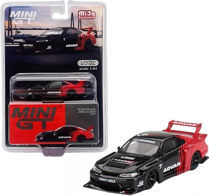 Mini GT - 1999 Nissan Silvia (S15) LB-Super Silhouette ADVAN