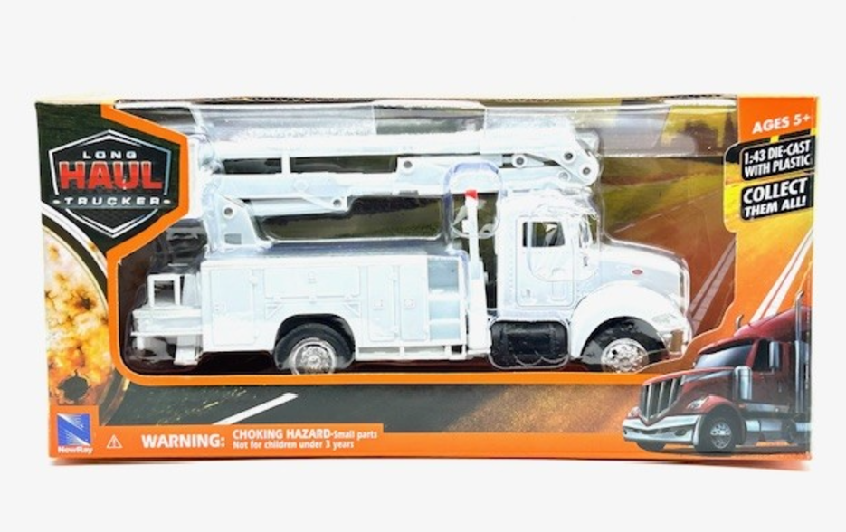 New Ray Peterbilt 335 Utility Truck Long Haul Trucker 1:43 Scale
