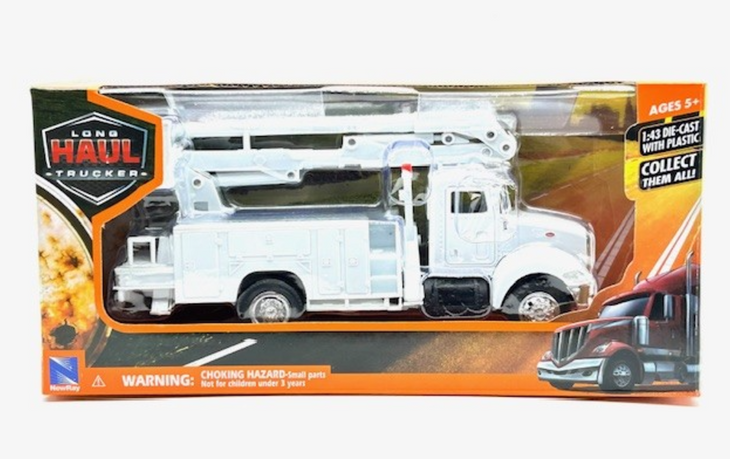New Ray Peterbilt 335 Utility Truck Long Haul Trucker 1:43 Scale