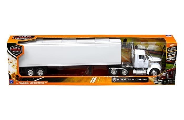 New Ray 1:43 International Lonestar Truck All White – Long Haul Trucker