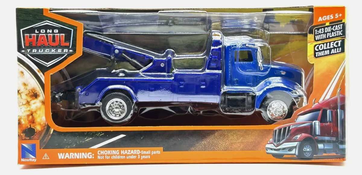 NEW RAY PETERBILT 335 WRECKER LONG HAUL TRUCKER 1:43 SCALE