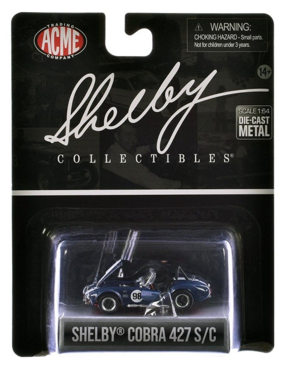 Shelby Collectibles 1965 Shelby Cobra 427 SC #98 Blue Premium 1:64