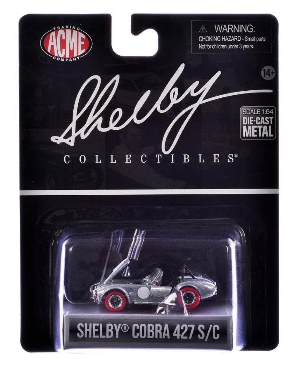 Shelby Collectibles 1965 Shelby Cobra 427 SC Raw Metal Premium 1:64