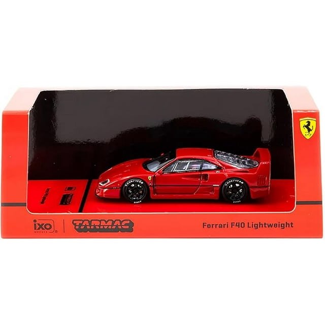 Ferrari F40 Lightweight Red Road64 Series 1/64 Diecast Model Car by Tarmac Works T64R-076-RE