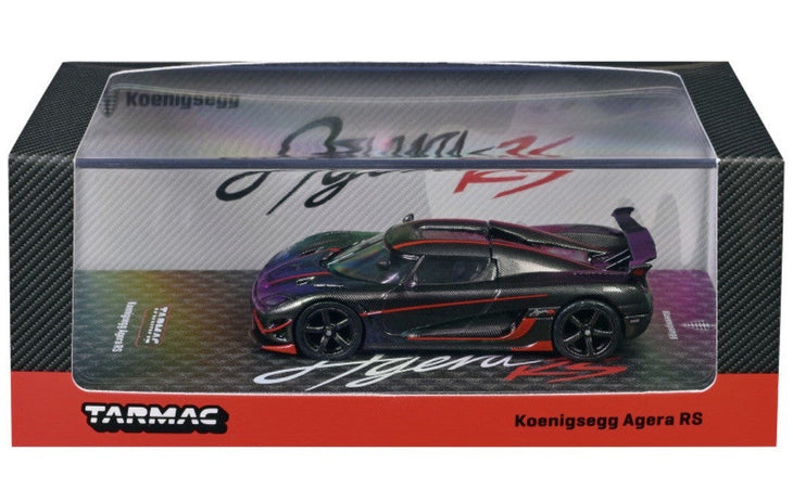 Tarmac Works Koenigsegg Agera RS Black Carbon Fiber Global64 1:64 Scale