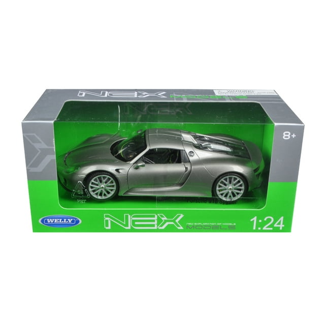 Welly 1:24 Porsche 918 Spyder Hard Top (Silver)